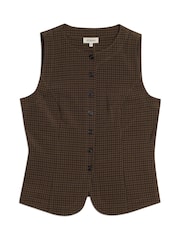 Albaray Gingham Waistcoat - Imaginea 5 din 5