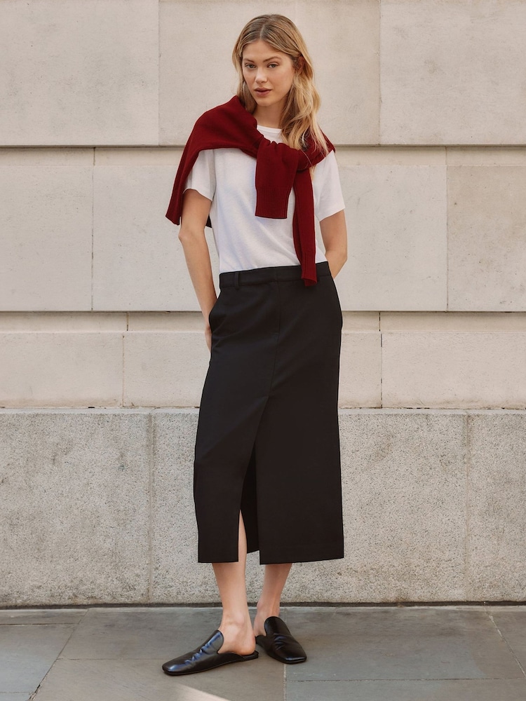 Albaray Black Black Tailored Pencil Skirt - Image 1 of 5 Albaray Black Black Tailored Pencil Skirt - Image 1 of 5