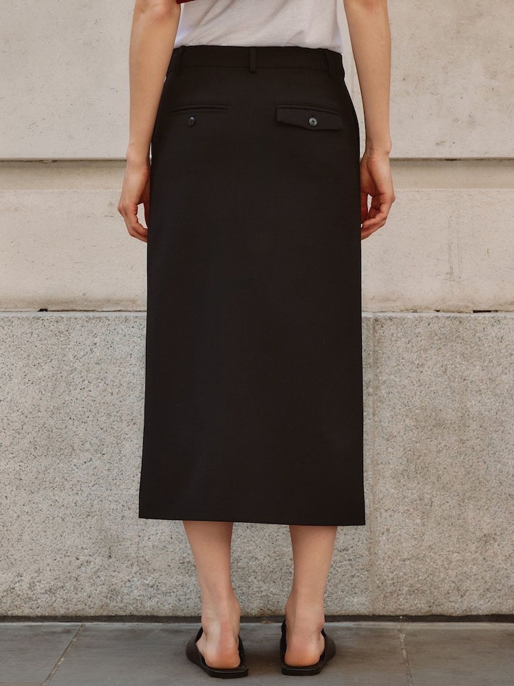 Albaray Black Black Tailored Pencil Skirt - Image 2 of 5 Albaray Black Black Tailored Pencil Skirt - Image 2 of 5