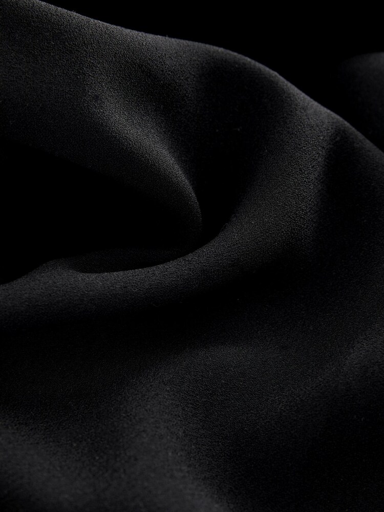 Black/White Corsage Crepe Tailored Jumpsuit - Image 6 of 6