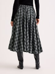 Albaray Grey Plaid Check Full Skirt - Image 2 of 6