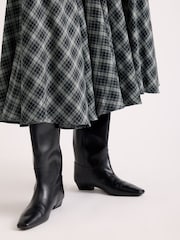 Albaray Grey Plaid Check Full Skirt - Image 4 of 6