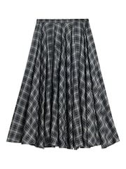 Albaray Grey Plaid Check Full Skirt - Image 6 of 6