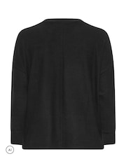 Yours Curve Black Leopard Bow Sequin Sweatshirt - Image 6 of 6