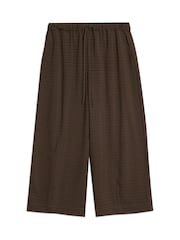 Albaray Gingham Drawstring Barrel Trousers - Imaginea 4 din 4