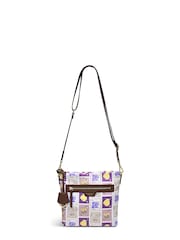 Radley London Finsbury Park - Holiday Stamps Small Zip-Top Crossbody White Bag - Image 1 of 4