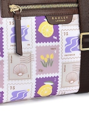 Radley London Finsbury Park - Holiday Stamps Small Zip-Top Crossbody White Bag - Image 4 of 4