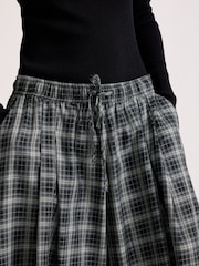 Albaray Grey Plaid Check Culottes Trousers - Image 3 of 4