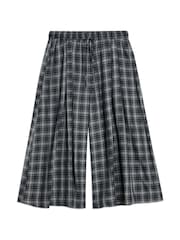 Albaray Grey Plaid Check Culottes Trousers - Image 4 of 4