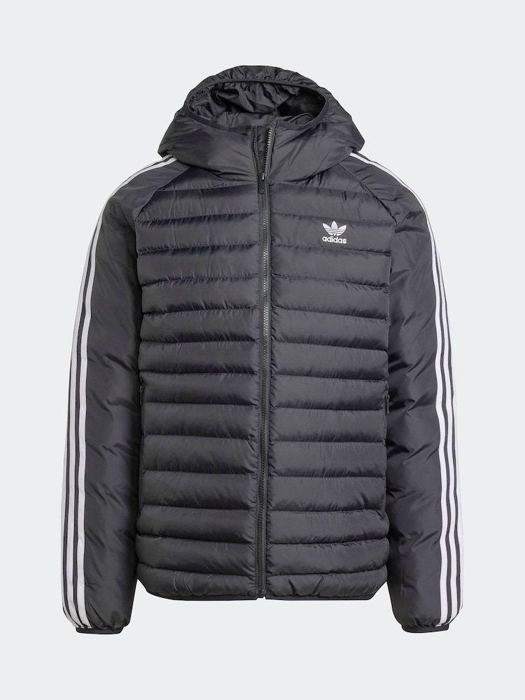 adidas Black Originals Padded Hooded Jacket - Image 7 of 7