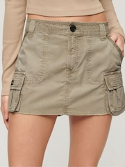 Superdry Brown Utility Parachute Skirt - Image 2 of 9