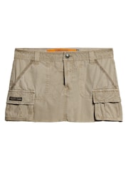 Superdry Brown Utility Parachute Skirt - Image 6 of 9