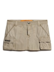 Superdry Brown Utility Parachute Skirt - Image 7 of 9