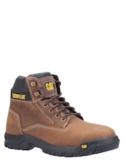 Caterpillar Median S3 Lace-Up Brown Safety Boots - Image 2 of 4