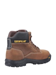 Caterpillar Median S3 Lace-Up Brown Safety Boots - Image 3 of 4