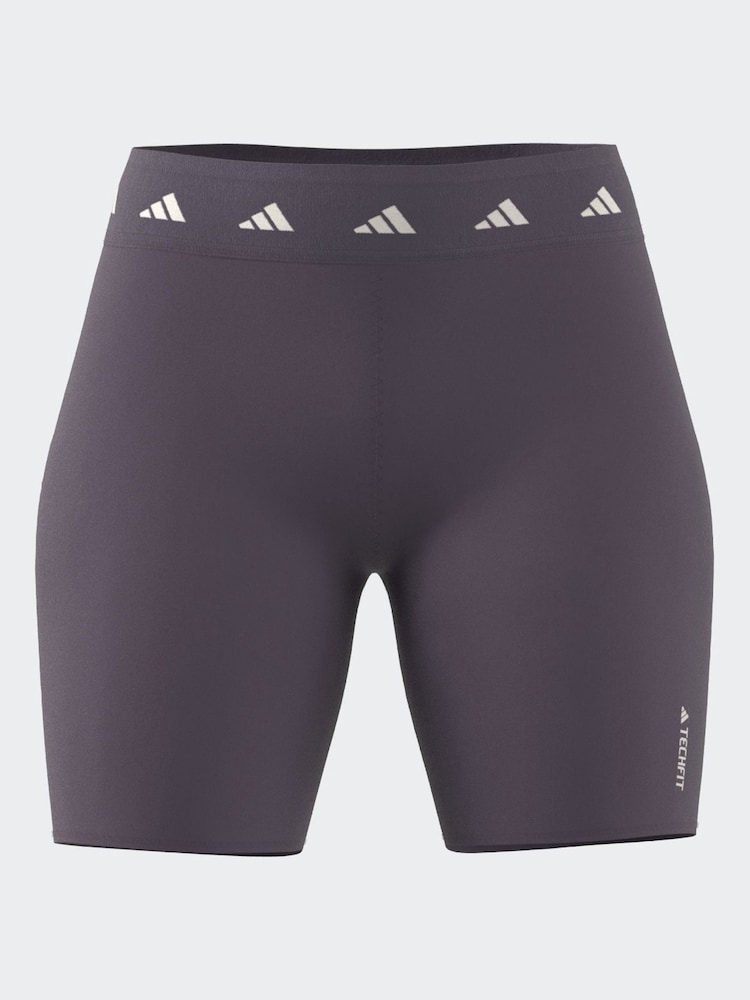 adidas Purple Techfit Bike Shorts - Image 1 of 8