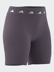 adidas Purple Techfit Bike Shorts - Image 4 of 8