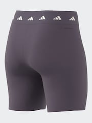 adidas Purple Techfit Bike Shorts - Image 5 of 8