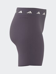 adidas Purple Techfit Bike Shorts - Image 6 of 8