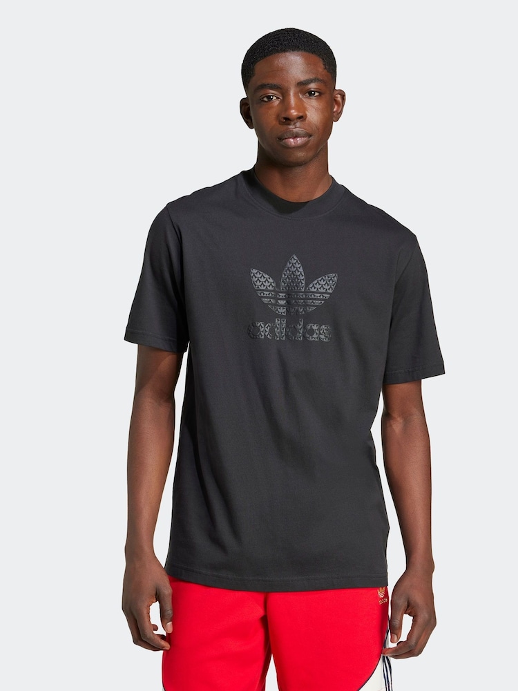 adidas originals Black 100% Cotton T-Shirt - Image 1 of 1 adidas originals Black 100% Cotton T-Shirt - Image 1 of 1