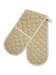 ABIGAIL AHERN x MURMUR Warm Ochre Camille 100% Cotton Double Oven Gloves - Image 3 of 3
