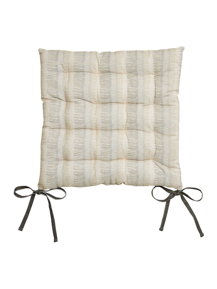 ABIGAIL AHERN x MURMUR Charcoal Canvas Cream Moya Seat Pad - Image 3 of 3