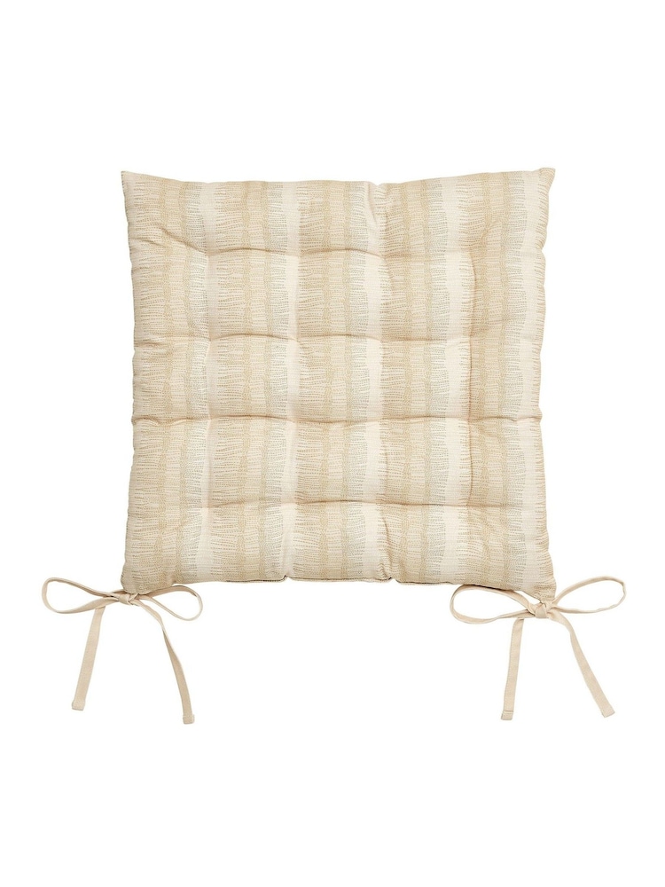 ABIGAIL AHERN x MURMUR Warm Ochre Canvas Cream Moya Seat Pad - Image 2 of 2