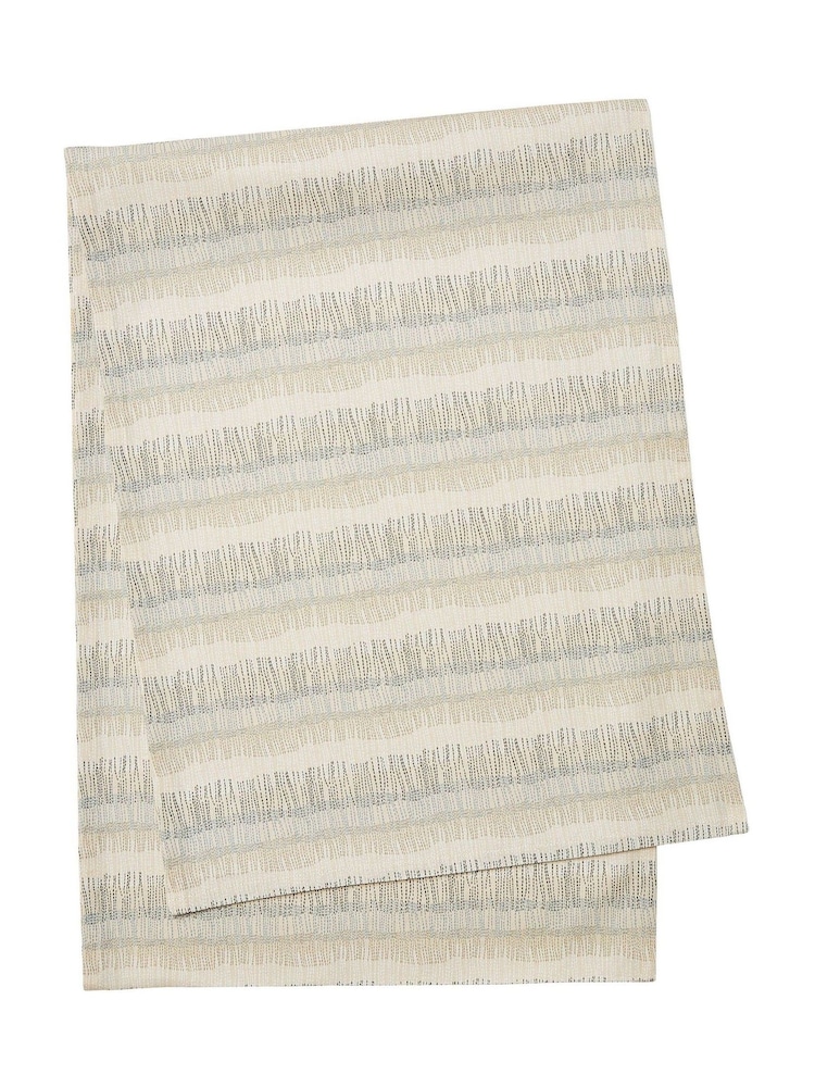 ABIGAIL AHERN x MURMUR Charcoal Canvas Cream Moya Table Run - Image 3 of 3 ABIGAIL AHERN x MURMUR Charcoal Canvas Cream Moya Table Run - Image 3 of 3