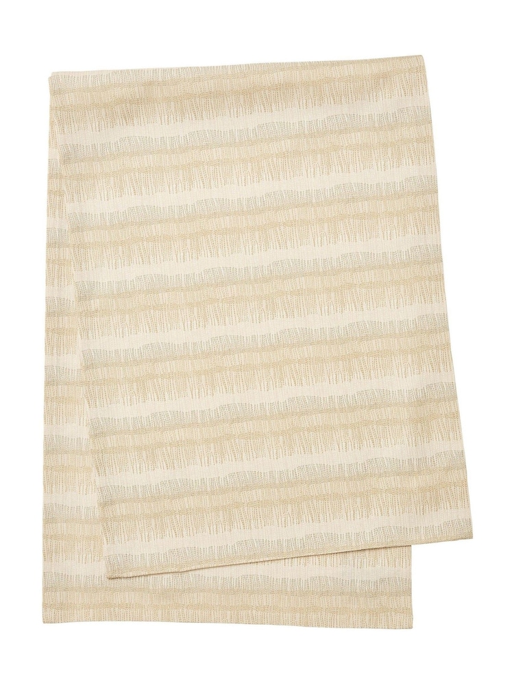 ABIGAIL AHERN x MURMUR Warm Ochre Canvas Cream Moya Table Run - Image 3 of 3 ABIGAIL AHERN x MURMUR Warm Ochre Canvas Cream Moya Table Run - Image 3 of 3