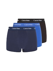 Calvin Klein Blue Low Rise Boxers 3 Pack - Image 1 of 4