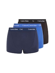 Calvin Klein Blue Low Rise Boxers 3 Pack - Image 4 of 4