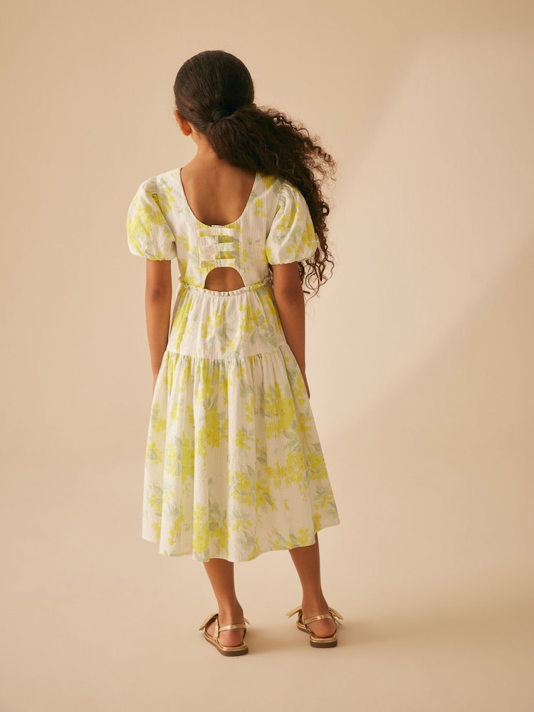 فستان المناسبات بطبعة زهور Blossom من Laura Ashley - Image 3 of 15