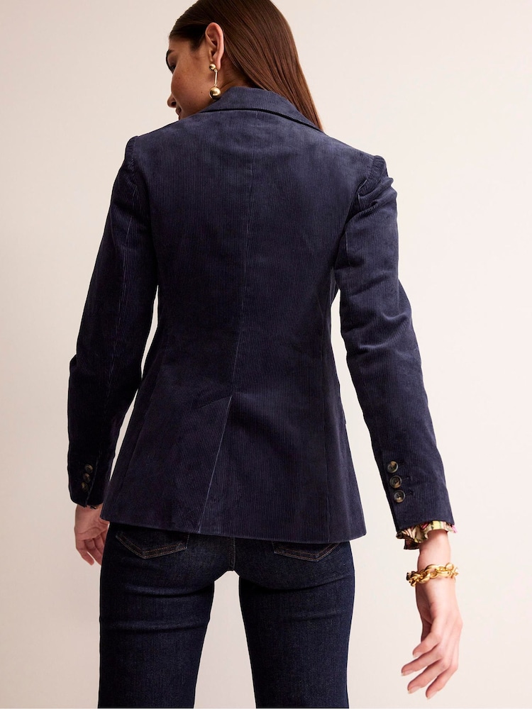 Boden Dark Blue The Marylebone Cord Blazer - Image 2 of 6