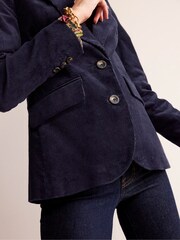 Boden Dark Blue The Marylebone Cord Blazer - Image 5 of 6
