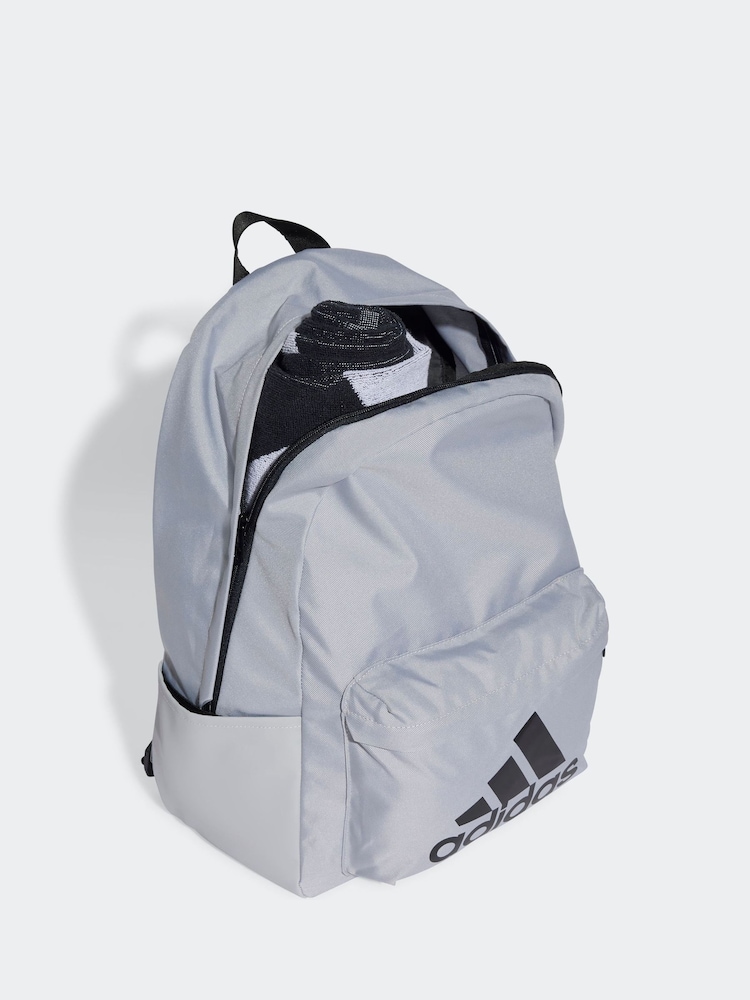 adidas classic backpack grey Badge of Sport  Blacks and a ventilated zippered pocket allows for airing out dirty shoes and gear Buy adidas Grey Classic Bag