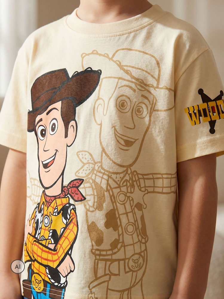 Vanilla Underground White Disney Toy Story Woody Buzz and Rex Short-Sleeved T-Shirts 3 Pack - Image 2 of 9 Vanilla Underground White Disney Toy Story Woody Buzz and Rex Short-Sleeved T-Shirts 3 Pack - Image 2 of 9