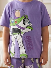 Vanilla Underground Toy Story Buzz Rex and Aliens Multi-Pack of 3 Short Sleeve Short Leg Pyjama Set - صورة 3 من 10