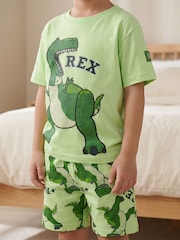Vanilla Underground Toy Story Buzz Rex and Aliens Multi-Pack of 3 Short Sleeve Short Leg Pyjama Set - صورة 4 من 10