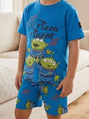 Vanilla Underground Toy Story Buzz Rex and Aliens Multi-Pack of 3 Short Sleeve Short Leg Pyjama Set - صورة 5 من 10