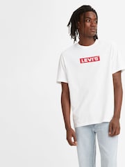 Levi's® White Oversized Box Tab 100% Cotton T-Shirt - Image 1 of 3