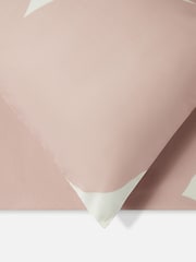 Jasper Conran London Pink Floral Leaf 300 TC Satin 100% Cotton Pillowcase Pair - Image 2 of 4