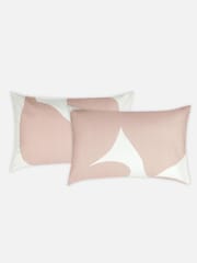 Jasper Conran London Pink Floral Leaf 300 TC Satin 100% Cotton Pillowcase Pair - Image 4 of 4