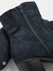 Yours Curve Blue Square Heel Ankle Boots - Image 5 of 5