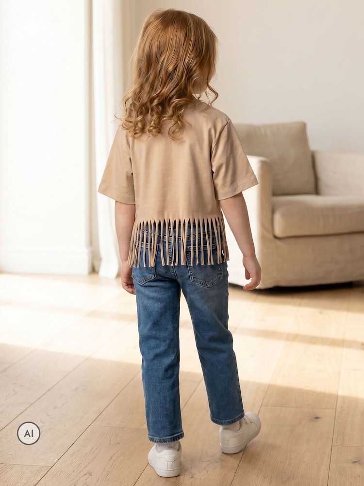 Vanilla Underground Brown Disney Jessie and Bullseye Fringe Short Sleeved T-Shirt - Image 2 of 7 Vanilla Underground Brown Disney Jessie and Bullseye Fringe Short Sleeved T-Shirt - Image 2 of 7
