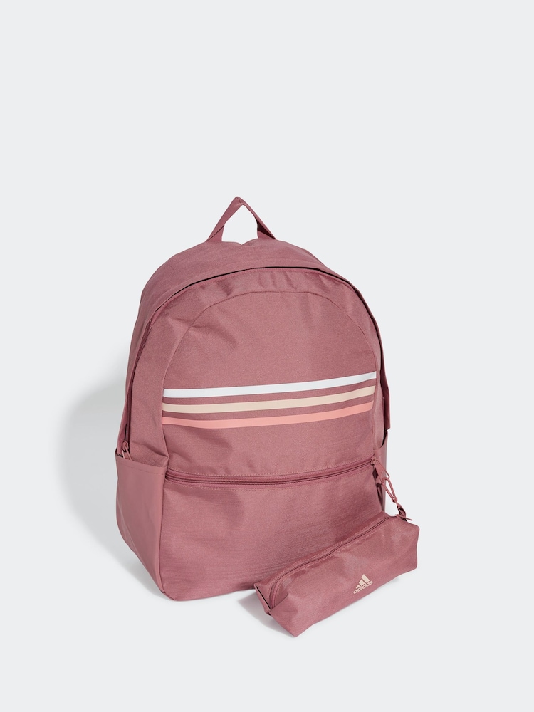 Rouge - Sac à dos adidas Classic Horizon 3 rayures - Image 3 of 6