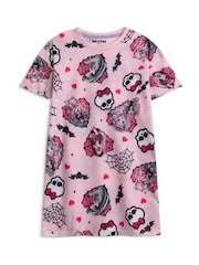 Pack de 2 camisones con mangas con diseño de redes y corazones de Vanilla Underground - Imagen 3 de 5