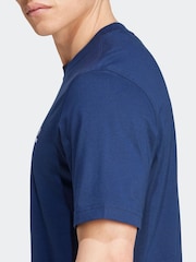 adidas originals Navy Originals Trefoil Essentials 100% Cotton T-Shirt - Image 4 of 7