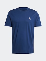 adidas originals Navy Originals Trefoil Essentials 100% Cotton T-Shirt - Image 7 of 7