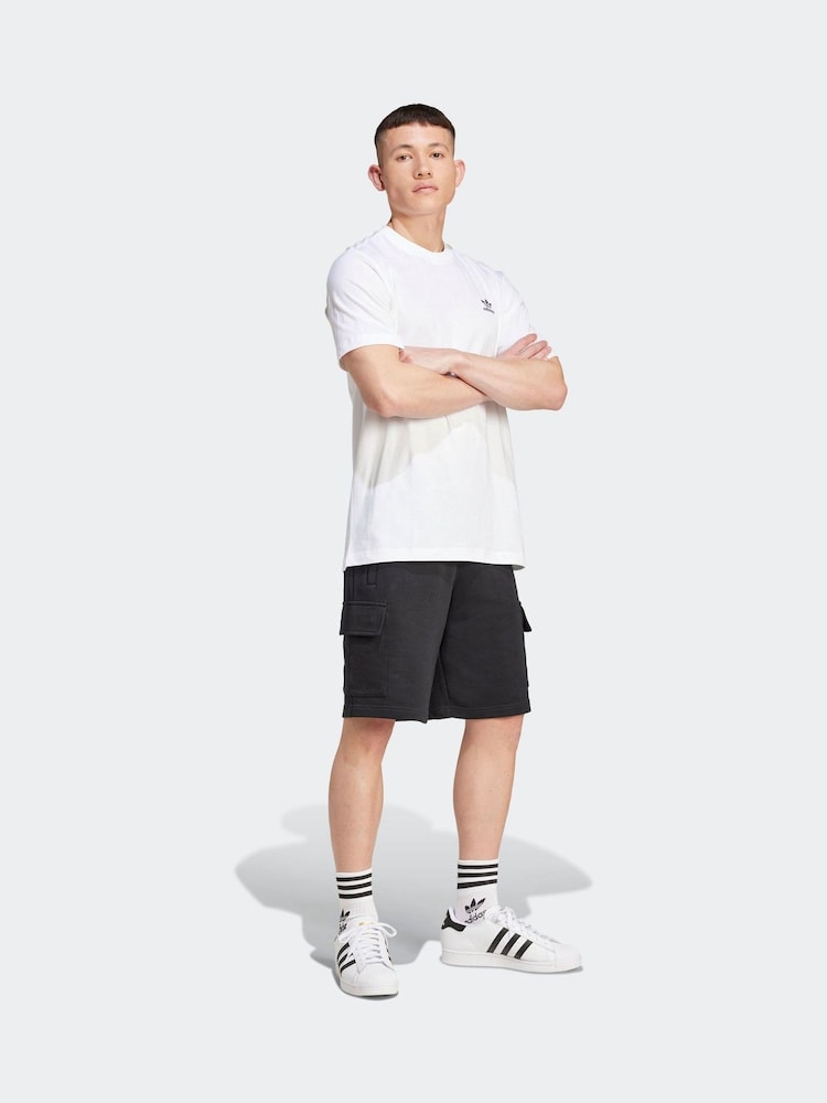 adidas originals White Originals Trefoil Essentials 100% Cotton T-Shirt - Image 3 of 7