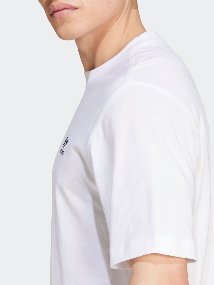 adidas originals White Originals Trefoil Essentials 100% Cotton T-Shirt - Image 6 of 7